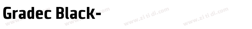 Gradec Black字体转换
